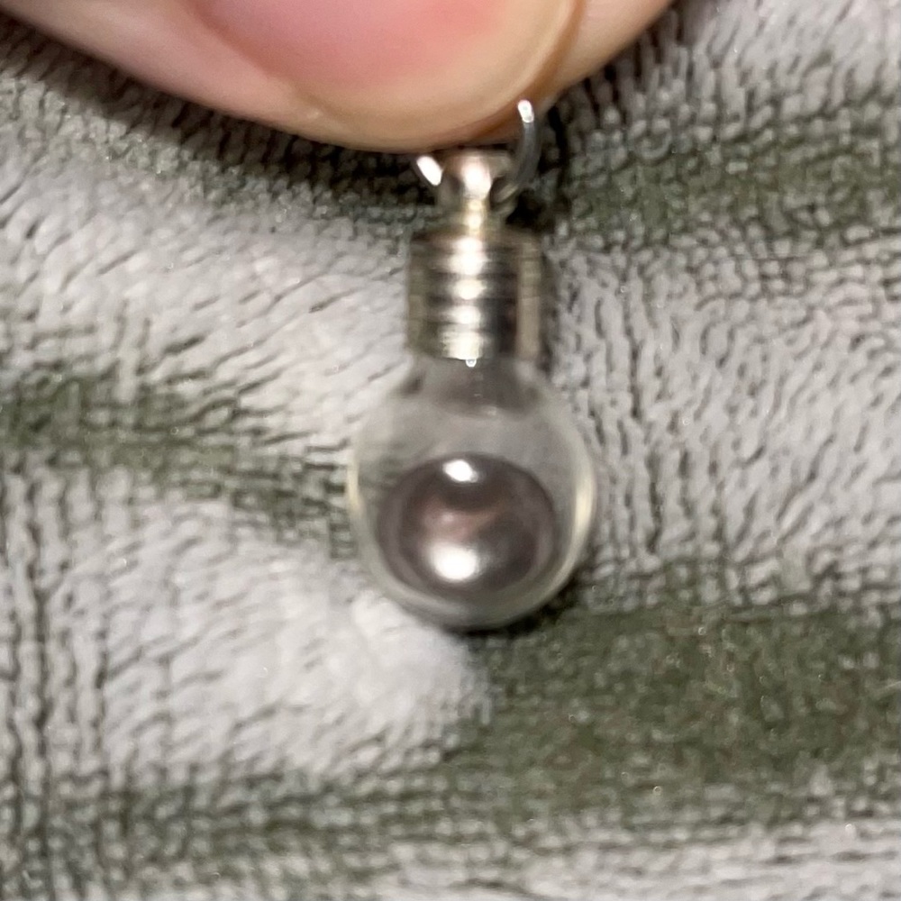 Liquid Mercury bulb pendant